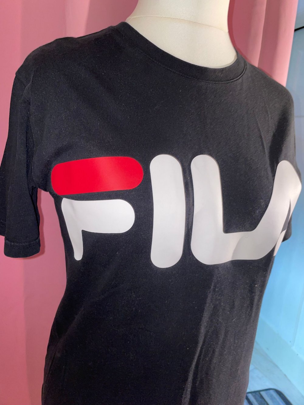 Fila T-Shirt schwarz, Größe S