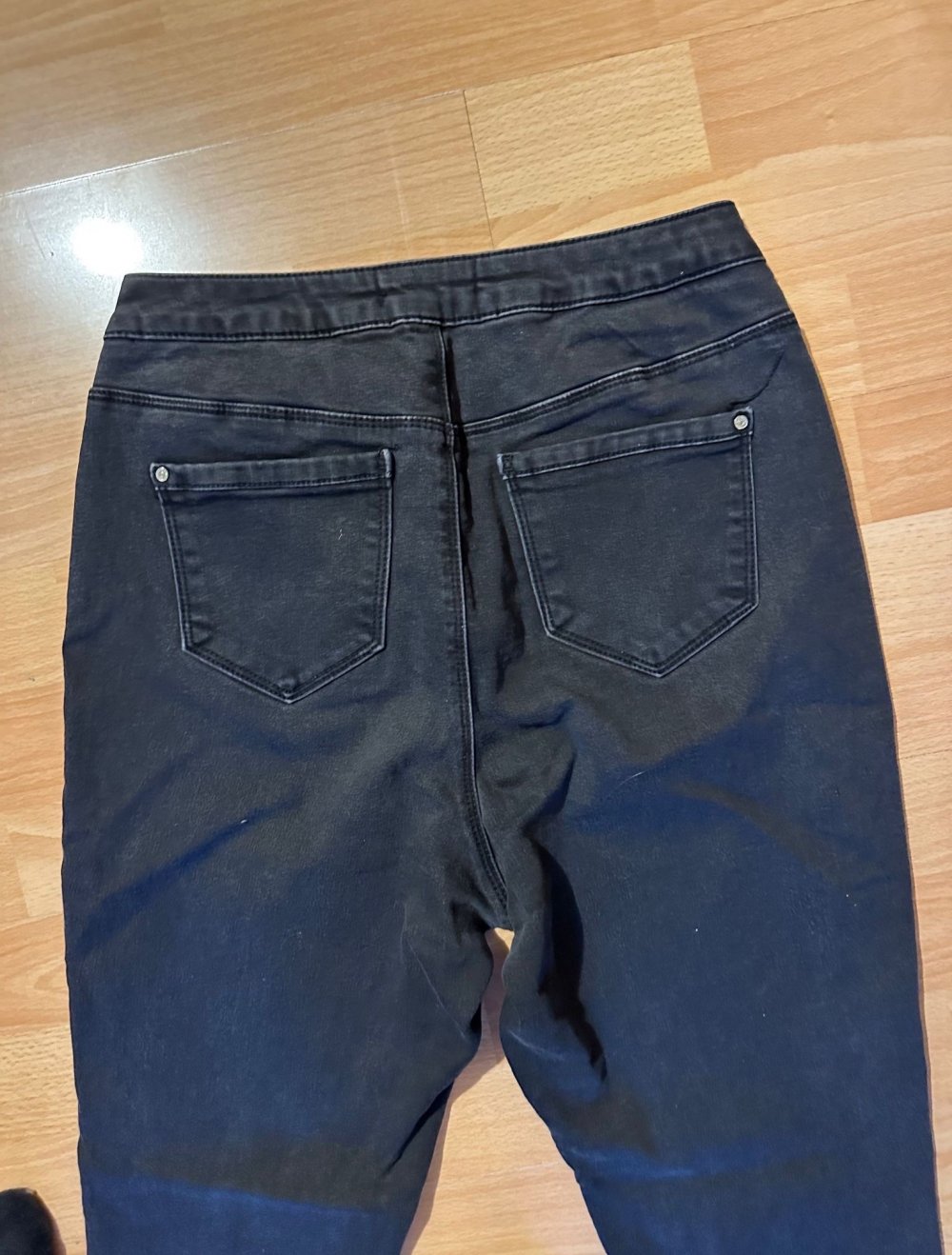Vice schwarze High Waist Jeans, schwarz, Größe 40R