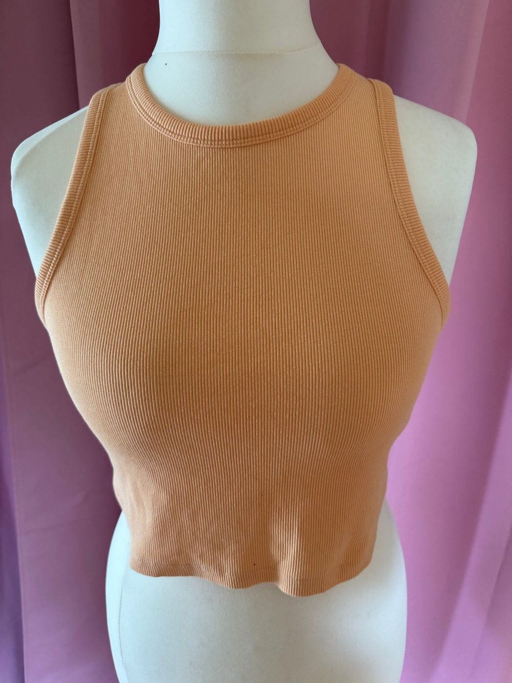 Crop Top / kurzes Oberteil Größe L, H&M, apricot