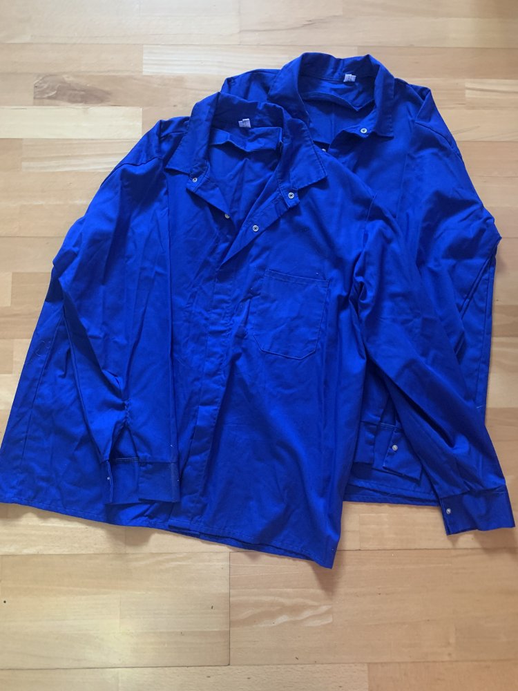 Herrenhemd/Arbeitshemd blau, Größe 43/44