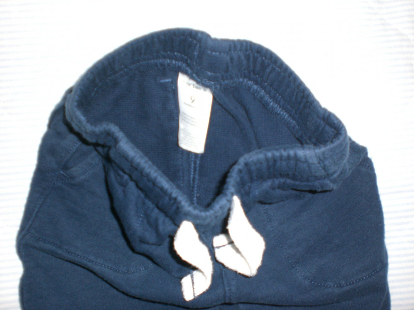 carter´s - Baby kurze Hose Shorts Sweat-Shorts Gummibund blau 9 Monate Gr. 68