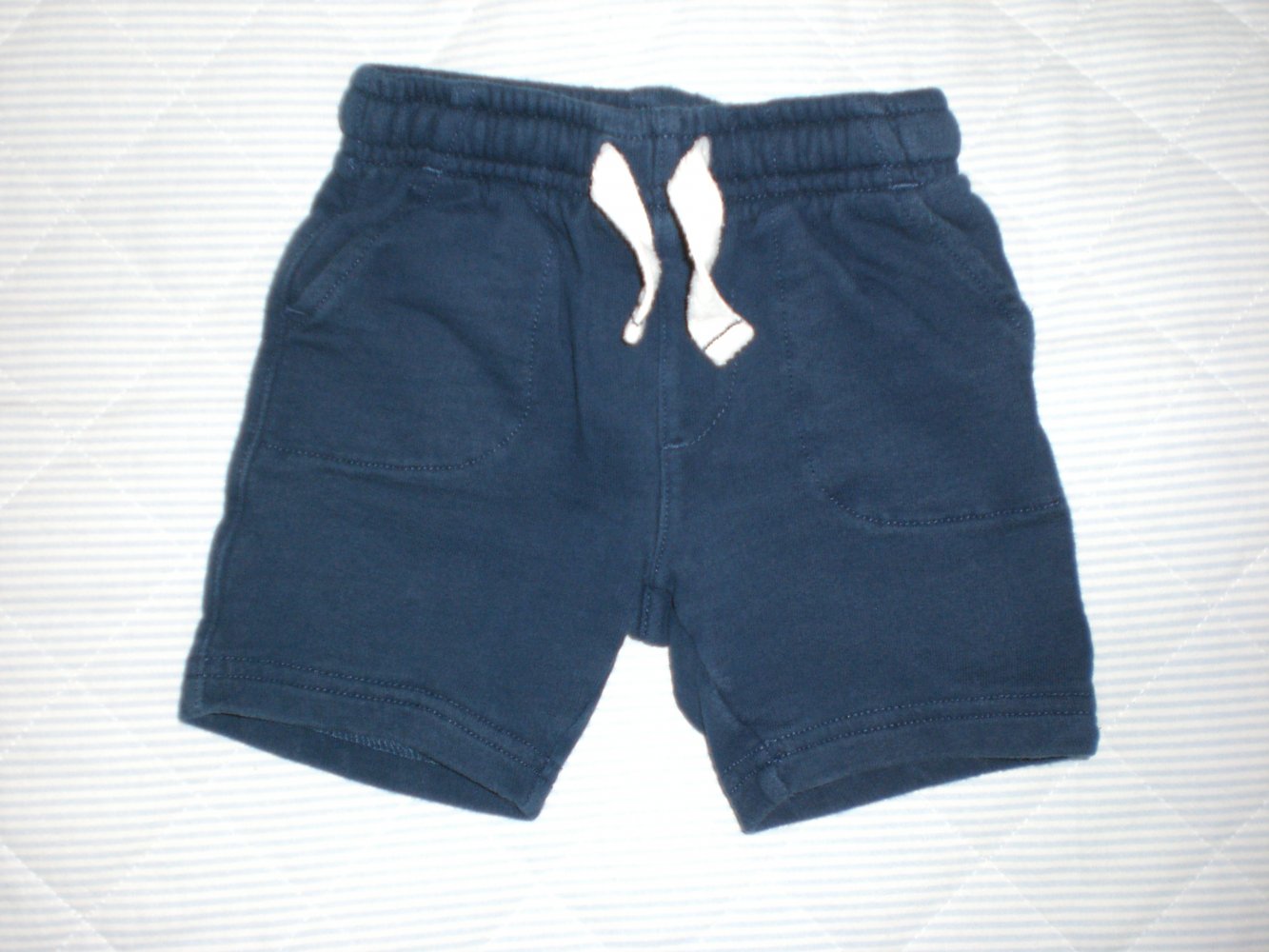 carter´s - Baby kurze Hose Shorts Sweat-Shorts Gummibund blau 9 Monate Gr. 68