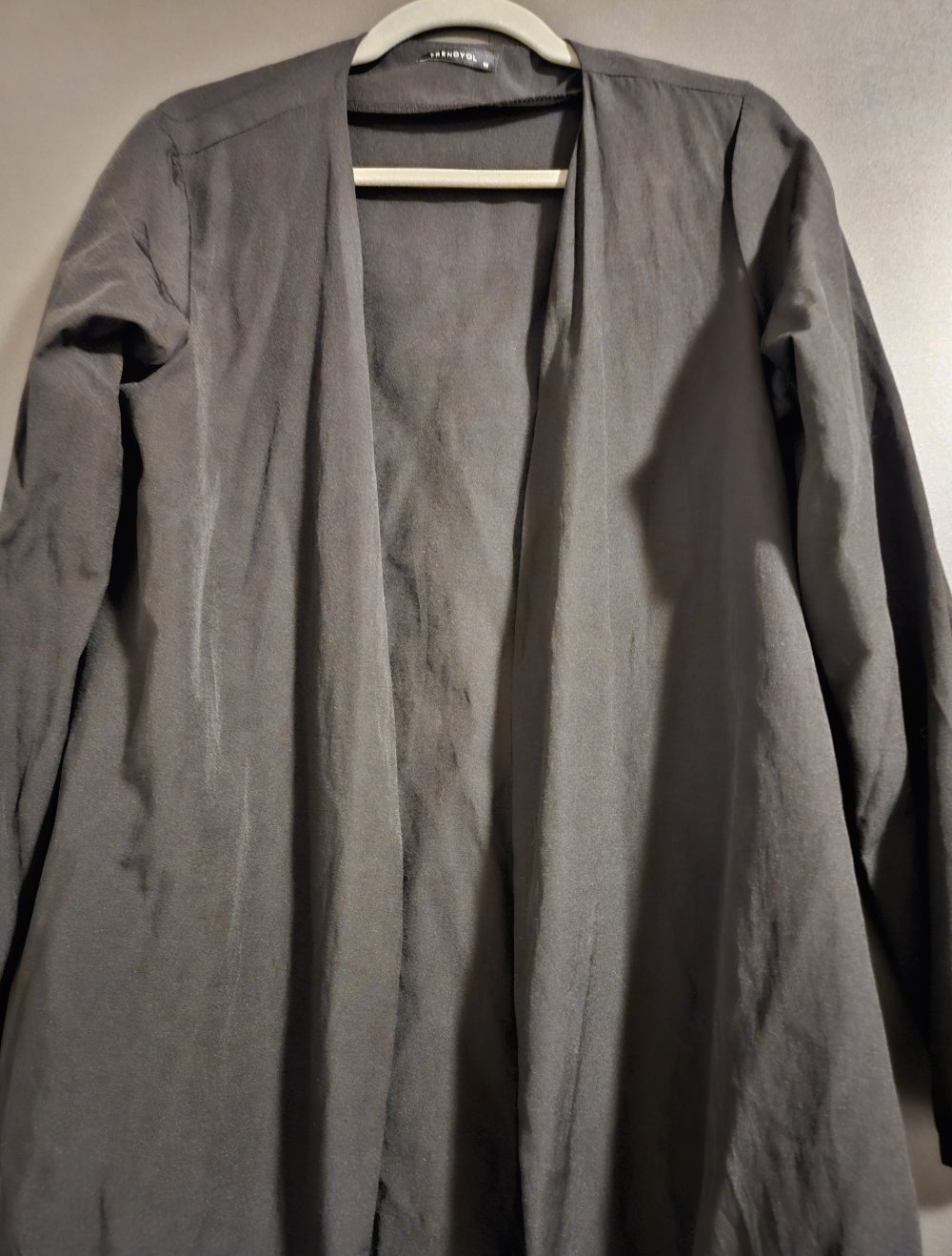 Bluse, Überwurf, Größe XL, schwarz