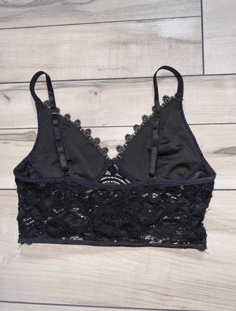 Schwarzes Spitzen Top