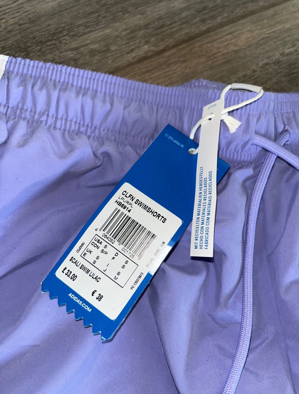 Adidas Shorts/Schwimmshorts S Lila Neu Original