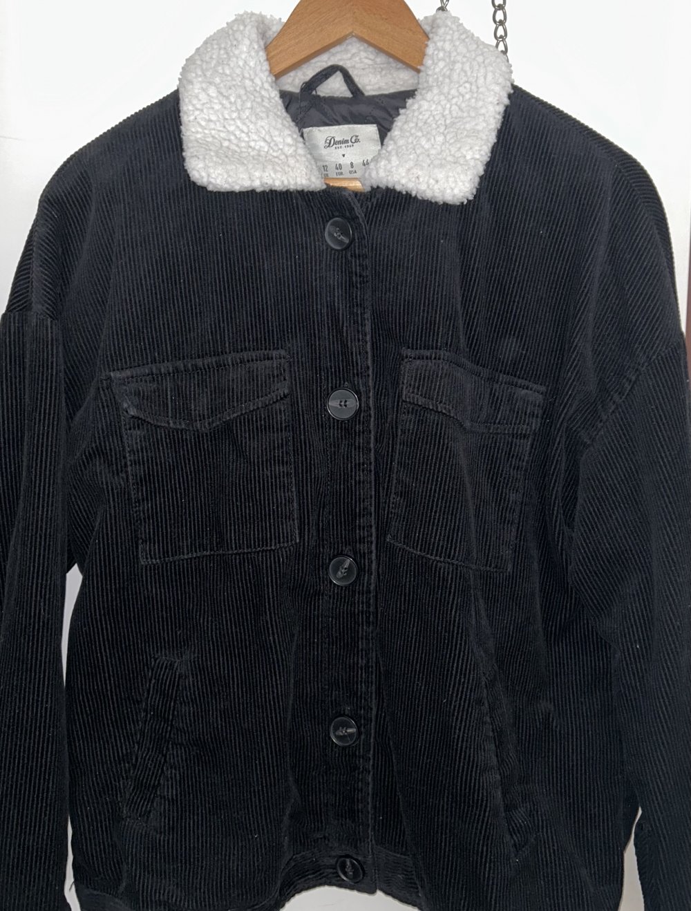 Schwarze Denim Jacke