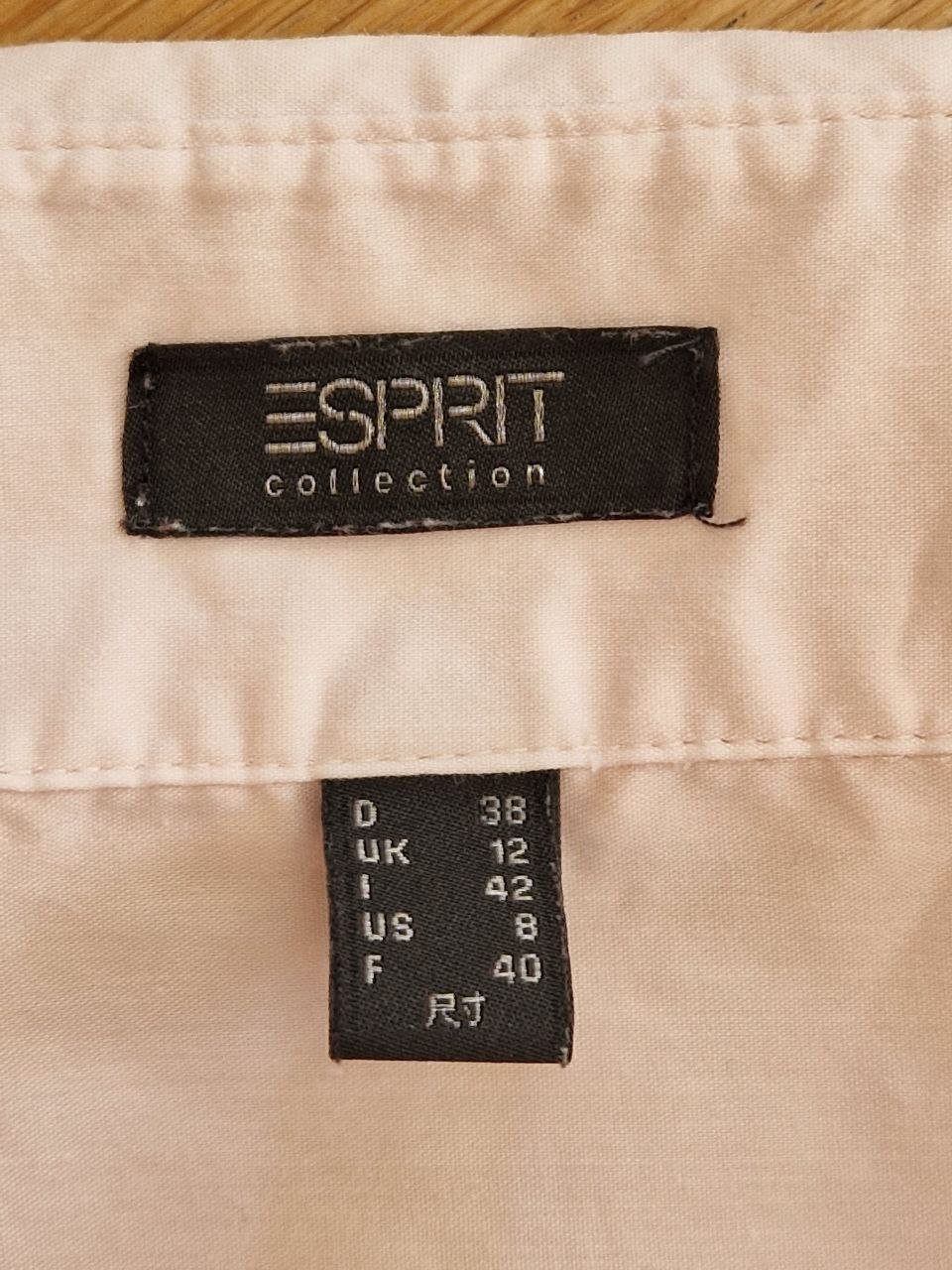 Esprit.  Elegantes Hemd - Bluse - Tunika.  Größe 38. Baumwolle + Nylon + Elastan. 