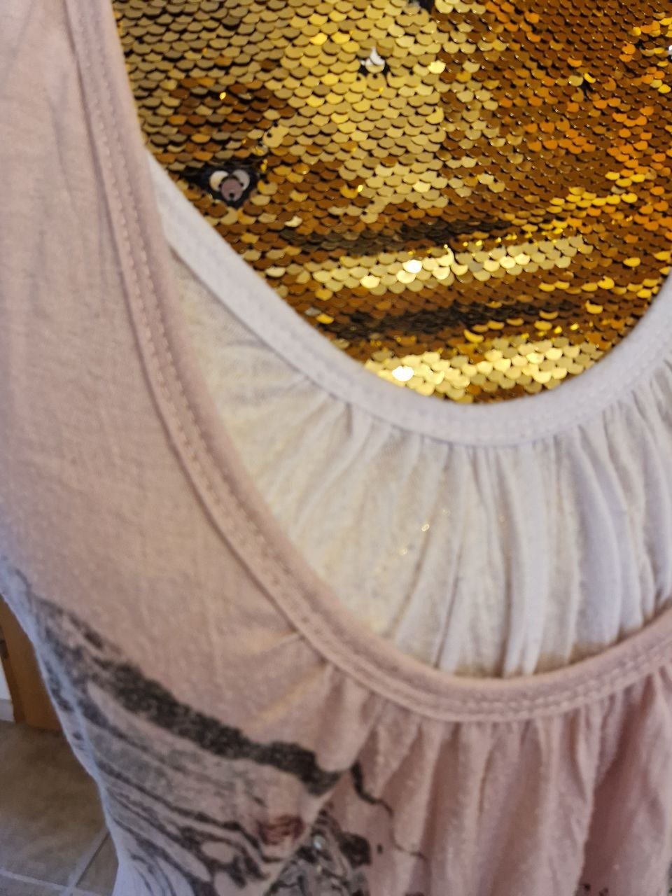 Porta Fortuna. Bequemes T-Shirt - Bluse. Größe S-M. Viskose/Polyester. 