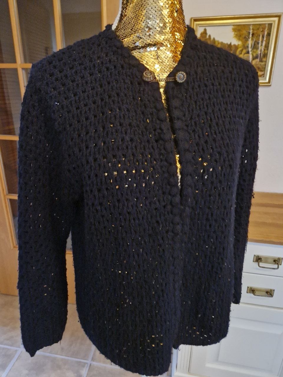 Dralon. Praktische elegante Jacke, Strickjacke, Blazer.  Größe S-M. 