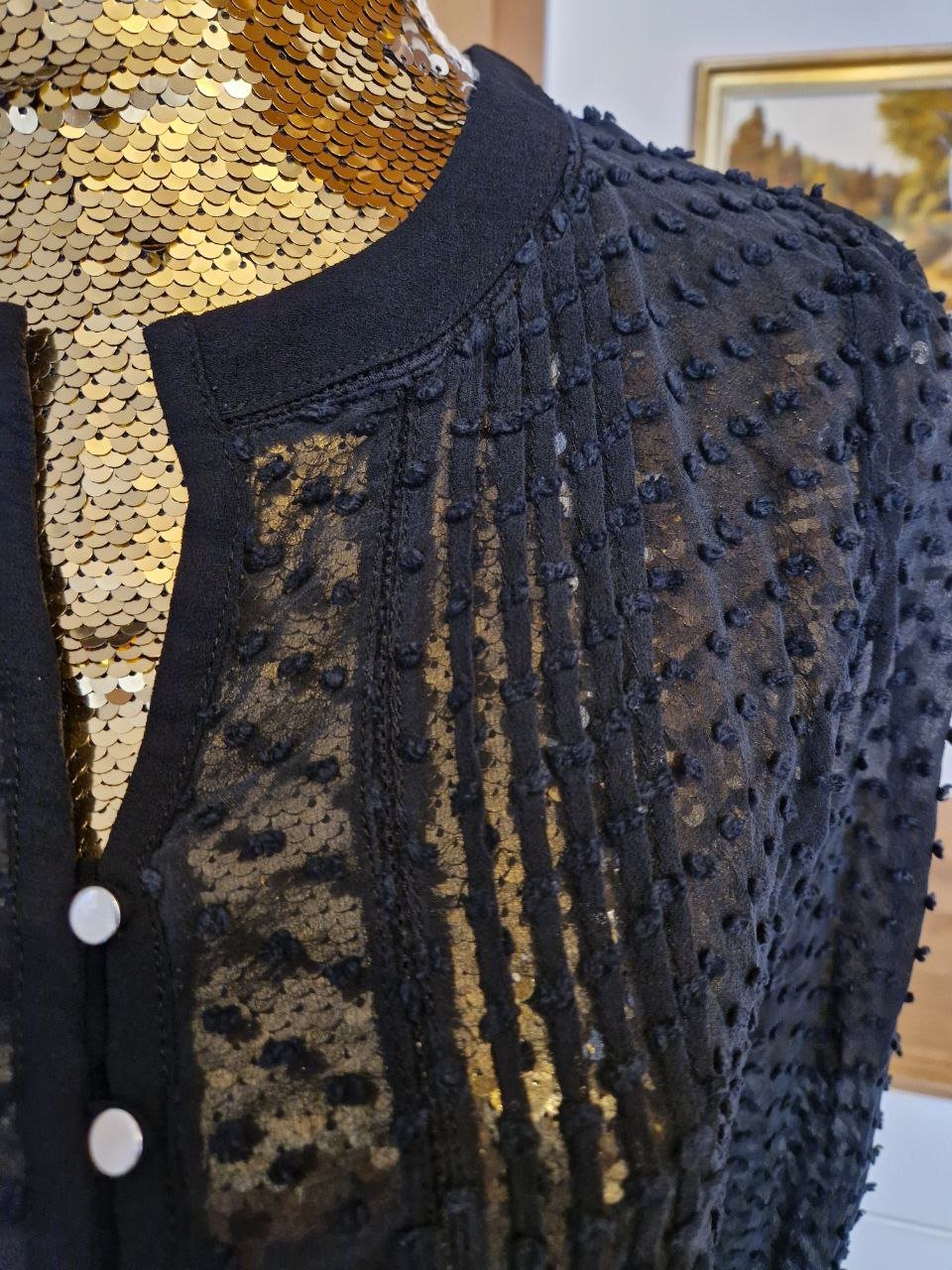  Mango. Elegante Bluse. Größe S. Polyester. 