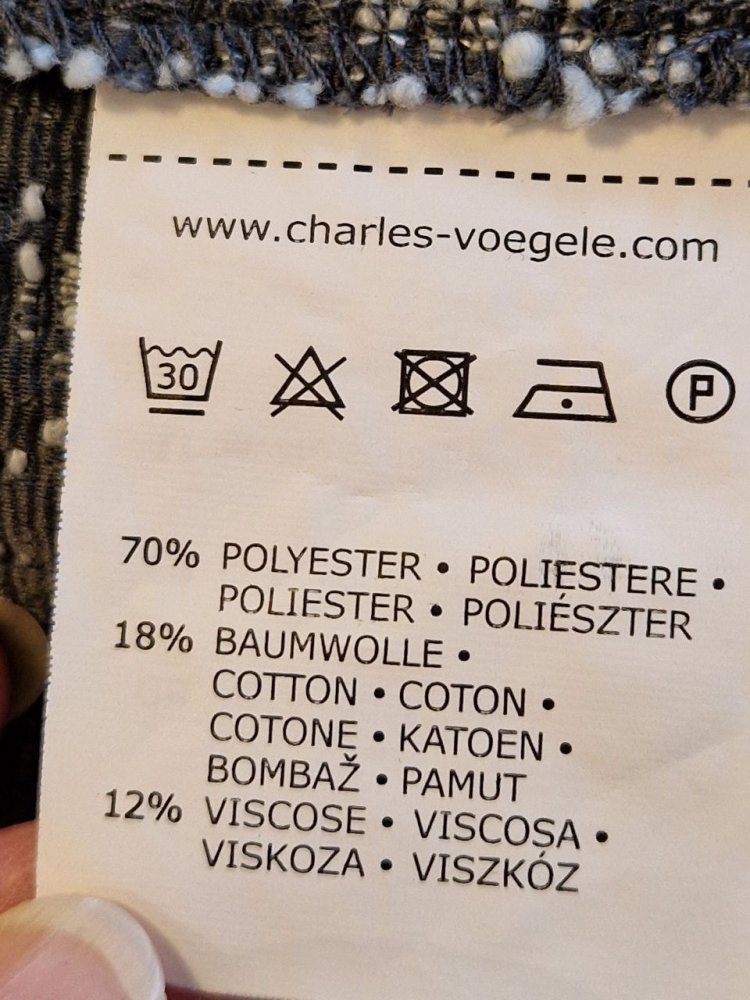  Charles Vögel.   Praktische elegante Jacke, Blazer.   Größe M. 