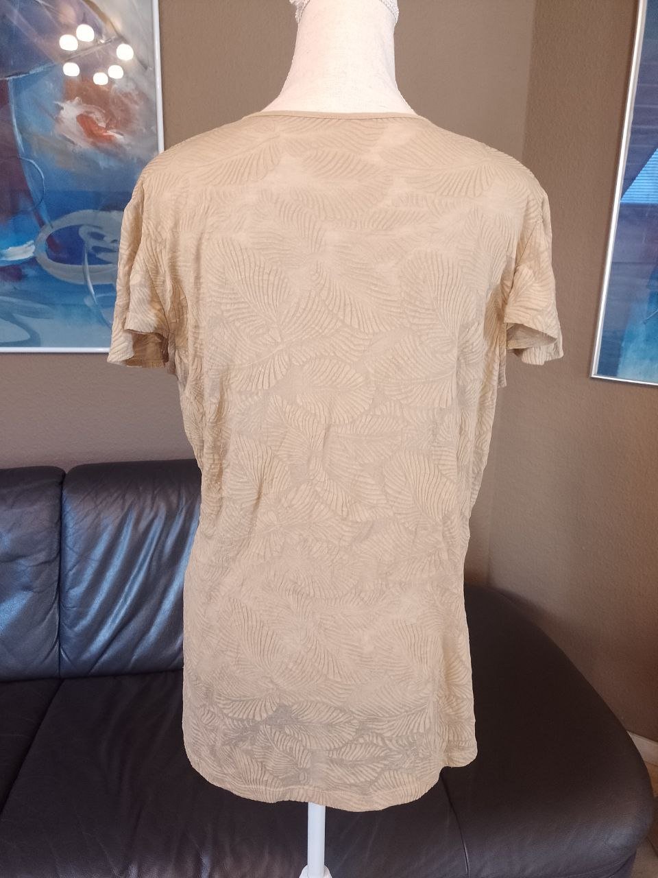 Elegantes Hemd - Bluse - Tunika.  Viskose + Polyester. 