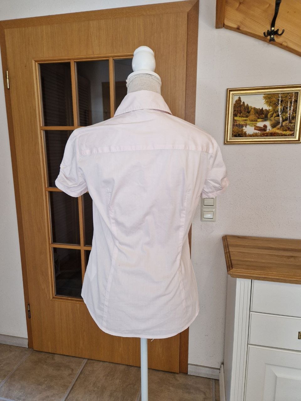 Esprit.  Elegantes Hemd - Bluse - Tunika.  Größe 38. Baumwolle + Nylon + Elastan. 