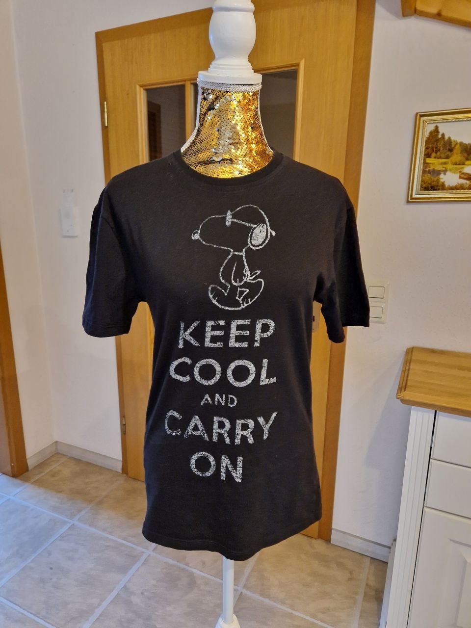 Bequemes T-Shirt. Größe S. Baumwolle. 