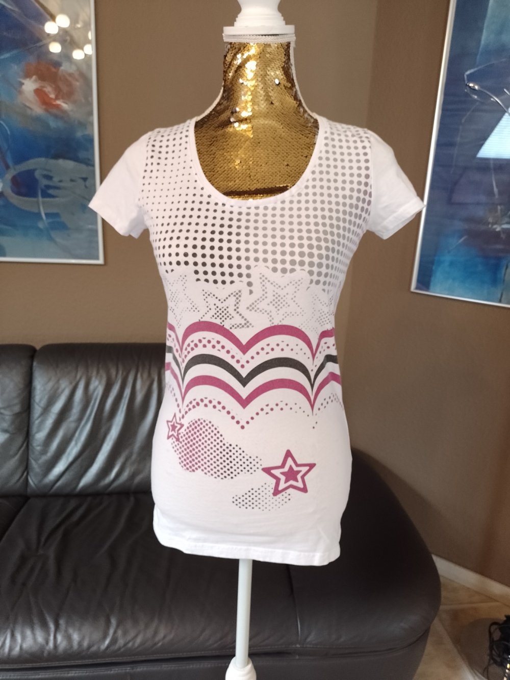 Wie neu. Orsay. Elegantes T-Shirt - Bluse - Tunika. Baumwolle