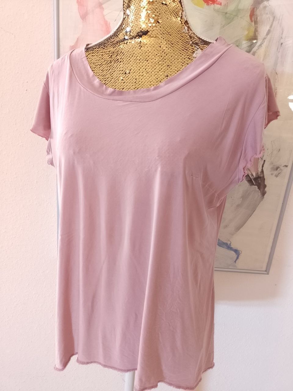 Elegantes T-Shirt - Bluse - Tunika. Größe M-L. 