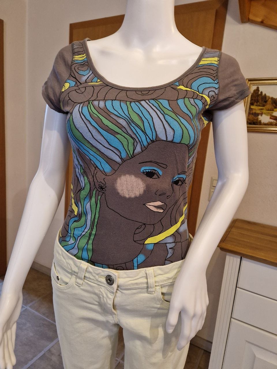 One love. T-Shirt - Tunika - Bluse. Größe S