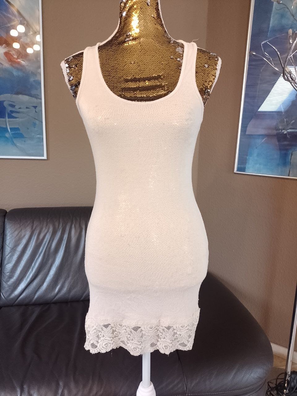  Top.  Polyester + Baumwolle.  Größe XS.