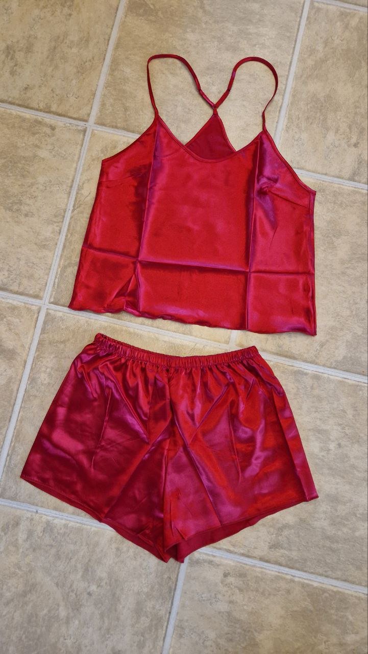 Damen Schlafanzug. Pyjama Set, Nachtwäsche, Dessous. Größe L. 