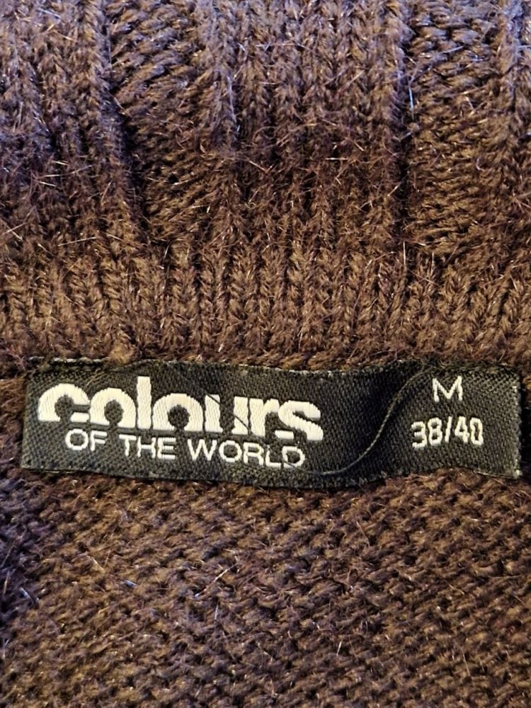 Colours of the World. Warme braune Weste - Tunika - Pulli. Größe M. 