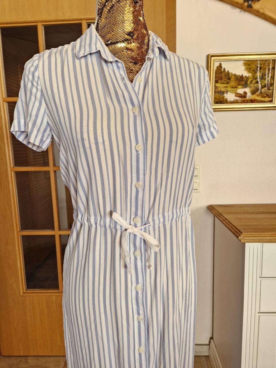 Colin's.   Schönes leichtes Sommerkleid.  Baumwolle + Viskose. Große S.