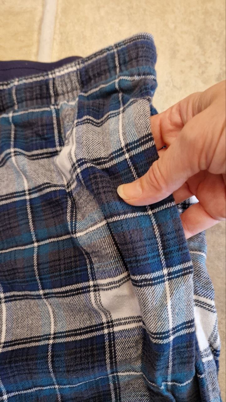 Watsons. Warmer Herrenpyjama. Baumwolle + Polyester. Größe L. 