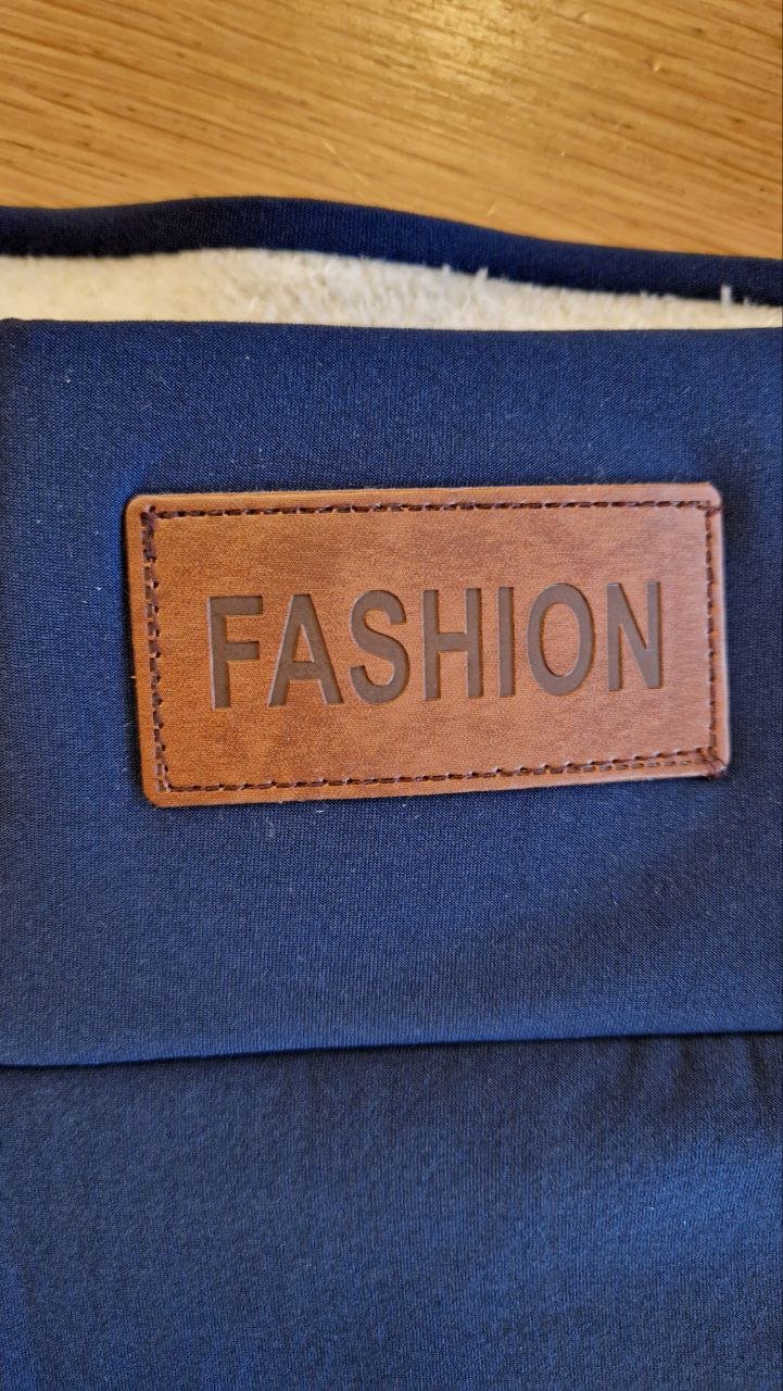 Warme dicke blaue Leggings.  Herbst-Winter.  Größe L. Elastan + Polyester.