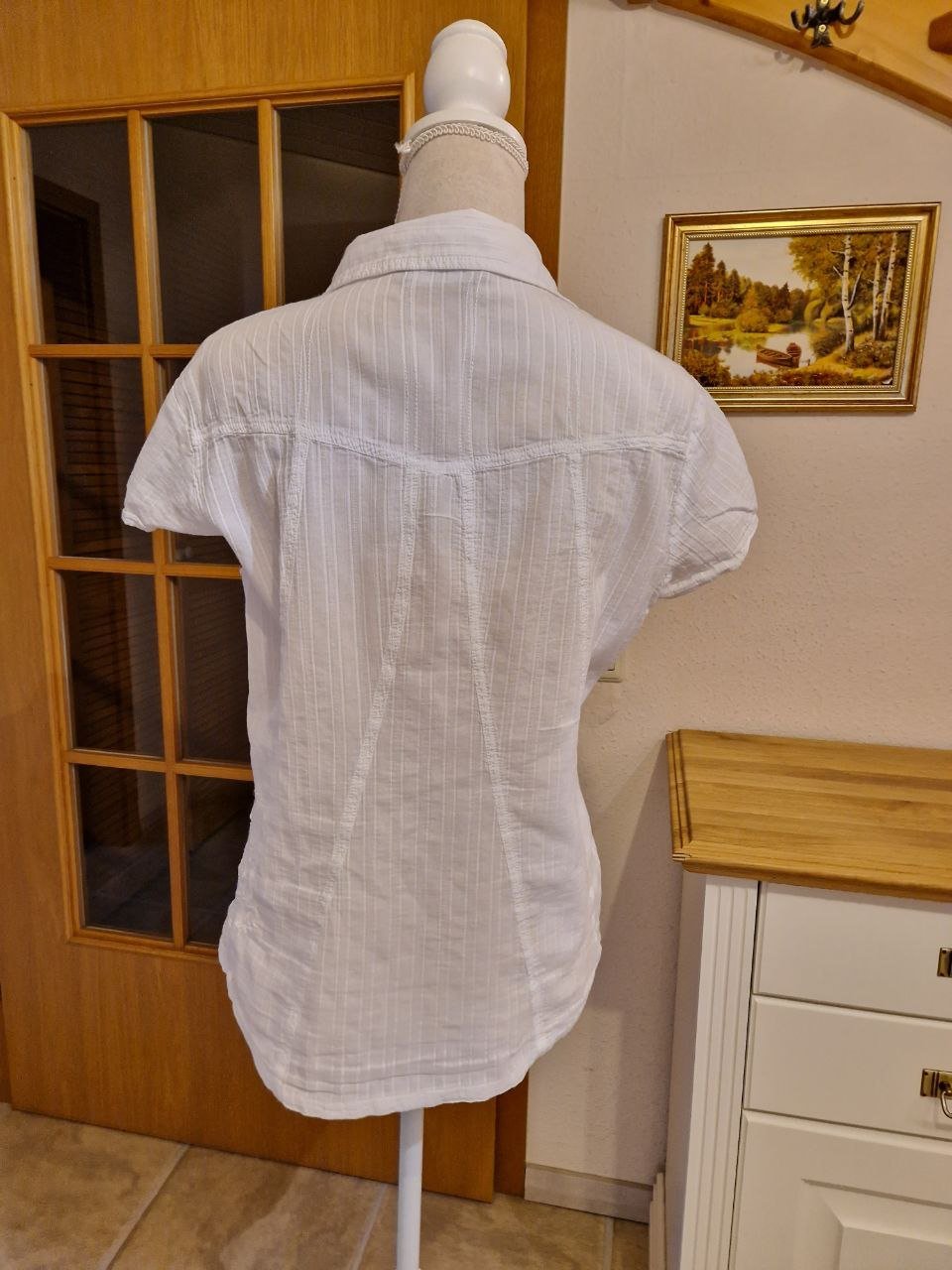 HRC.  Elegante Bluse - Top - Hemd.  Baumwolle.  Größe 42.