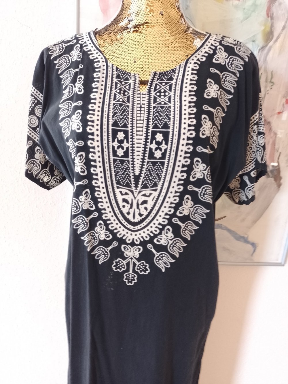 Neu. Schönes Sommerkleid. Maxikleid. Baumwolle. Große S