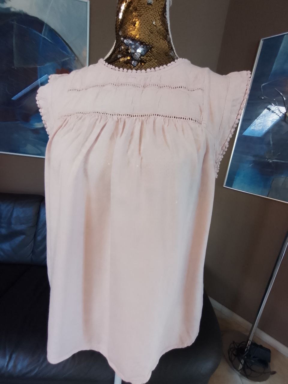 Elegantes T-Shirt - Bluse. Viskose. Größe S.