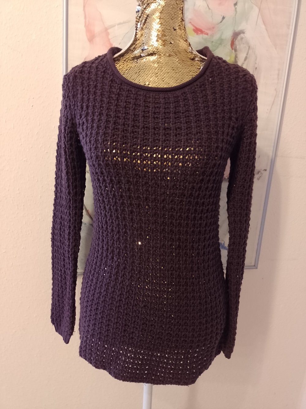 Only. Schöner Pullover, Strick, Jersey. Farbe - Lila. Polyakril. Größe S. 