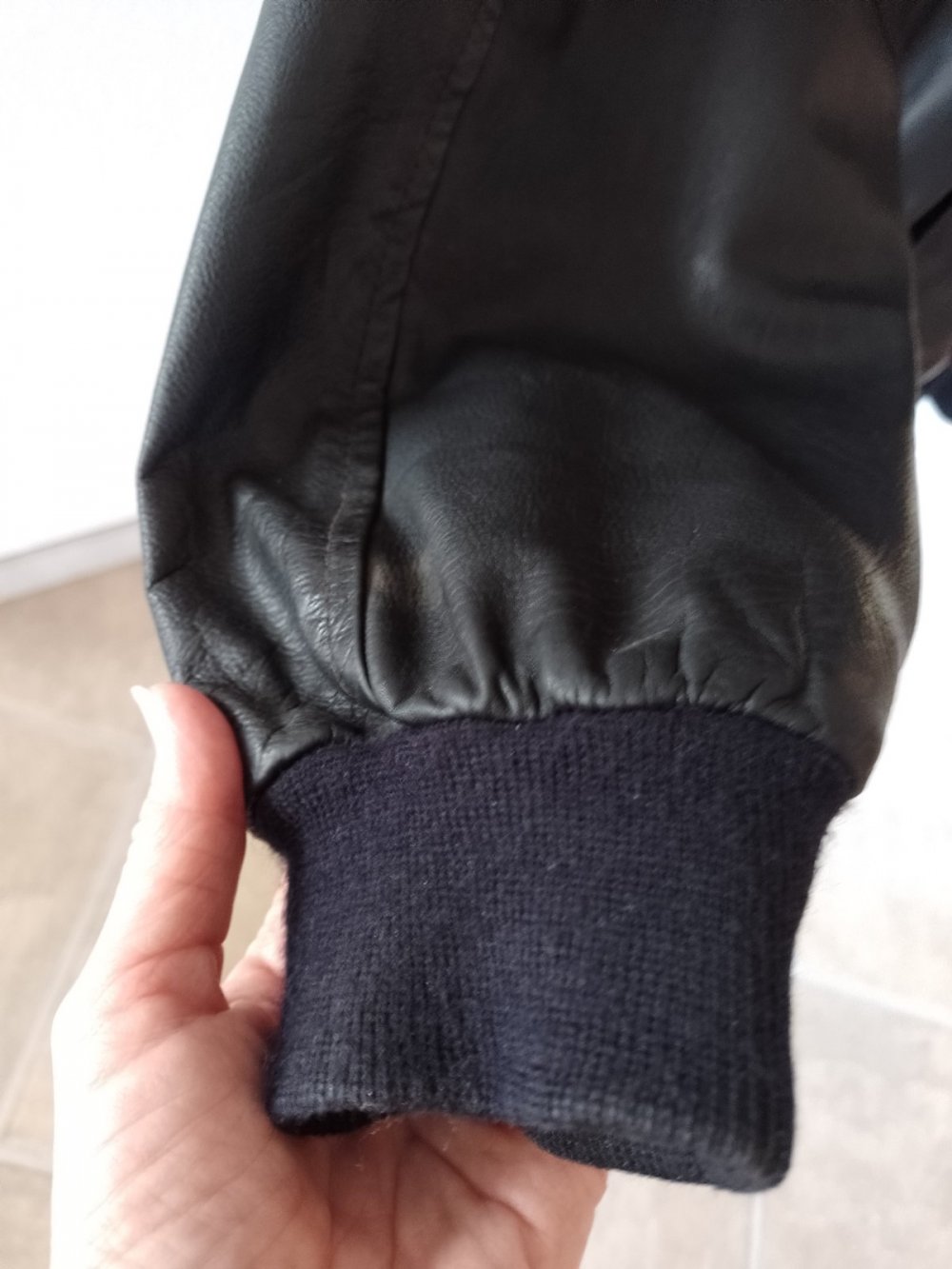 JCC. Herren Lederjacke, schwarz. Motorradjacke. Gr. 52.