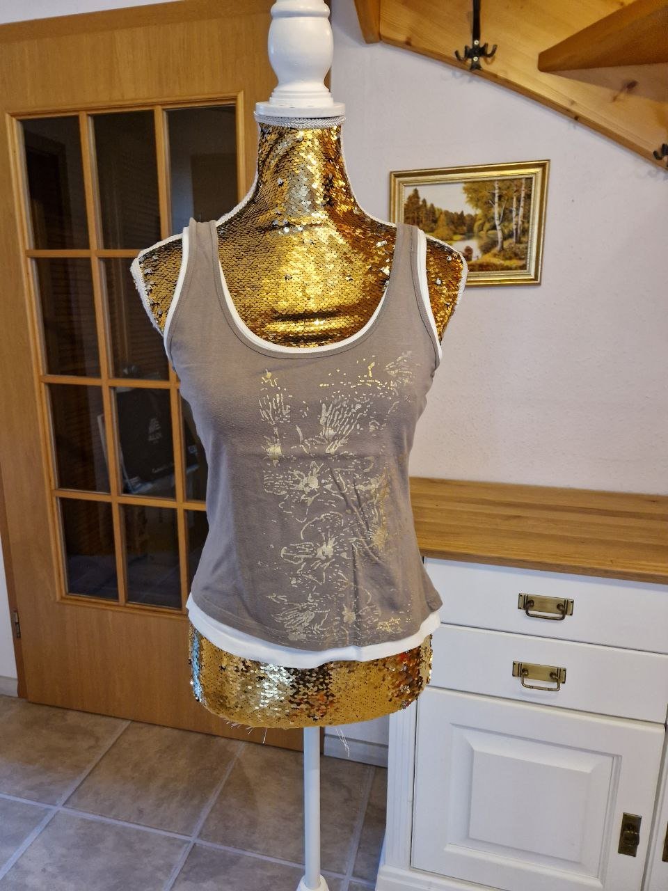 Clockhouse. Top. Baumwolle. Größe 36-38. 