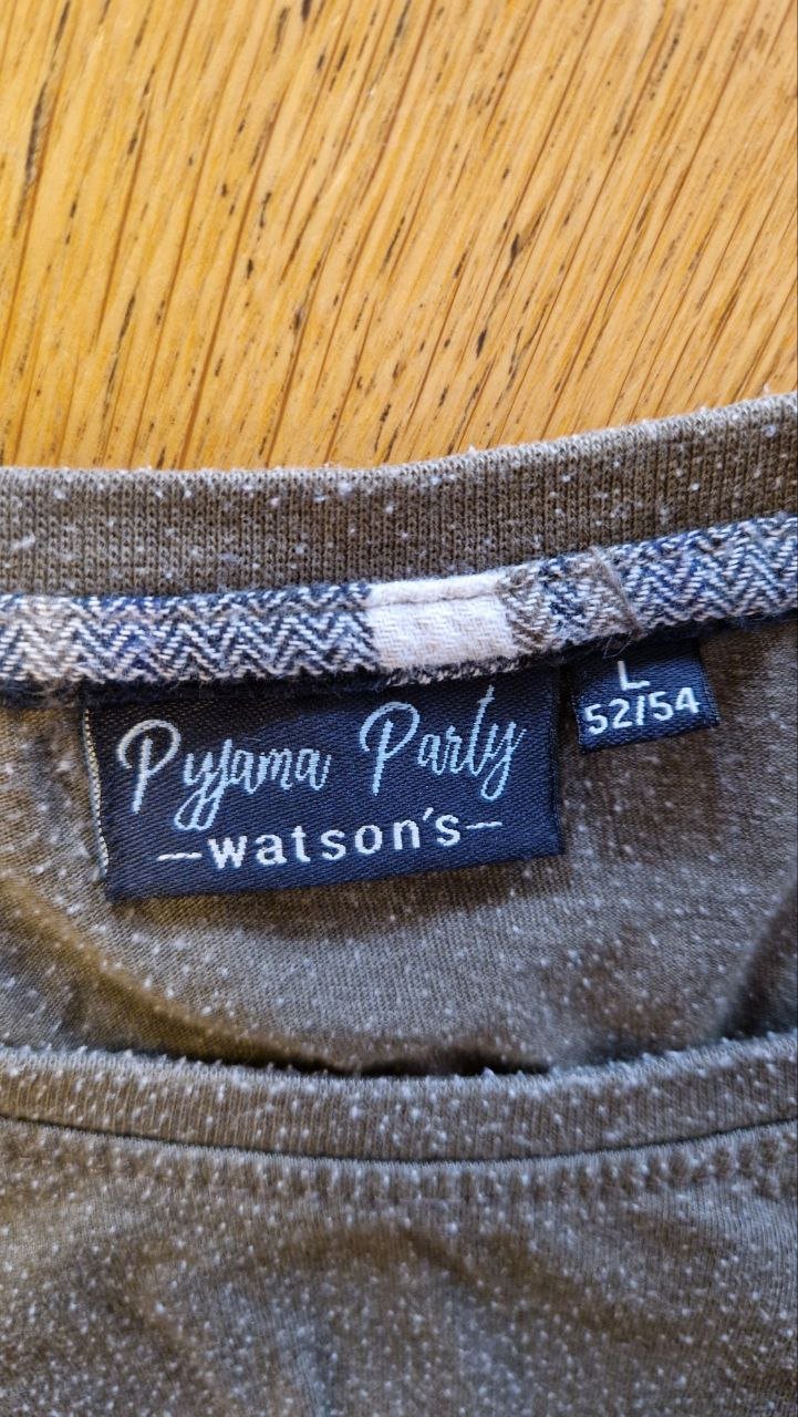 Watsons. Warmer Herrenpyjama. Baumwolle + Polyester. Größe L. 