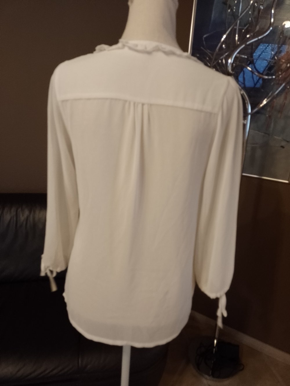 Sweewe. Elegantes Hemd - Bluse - Tunika. Polyester. Größe S/M. 