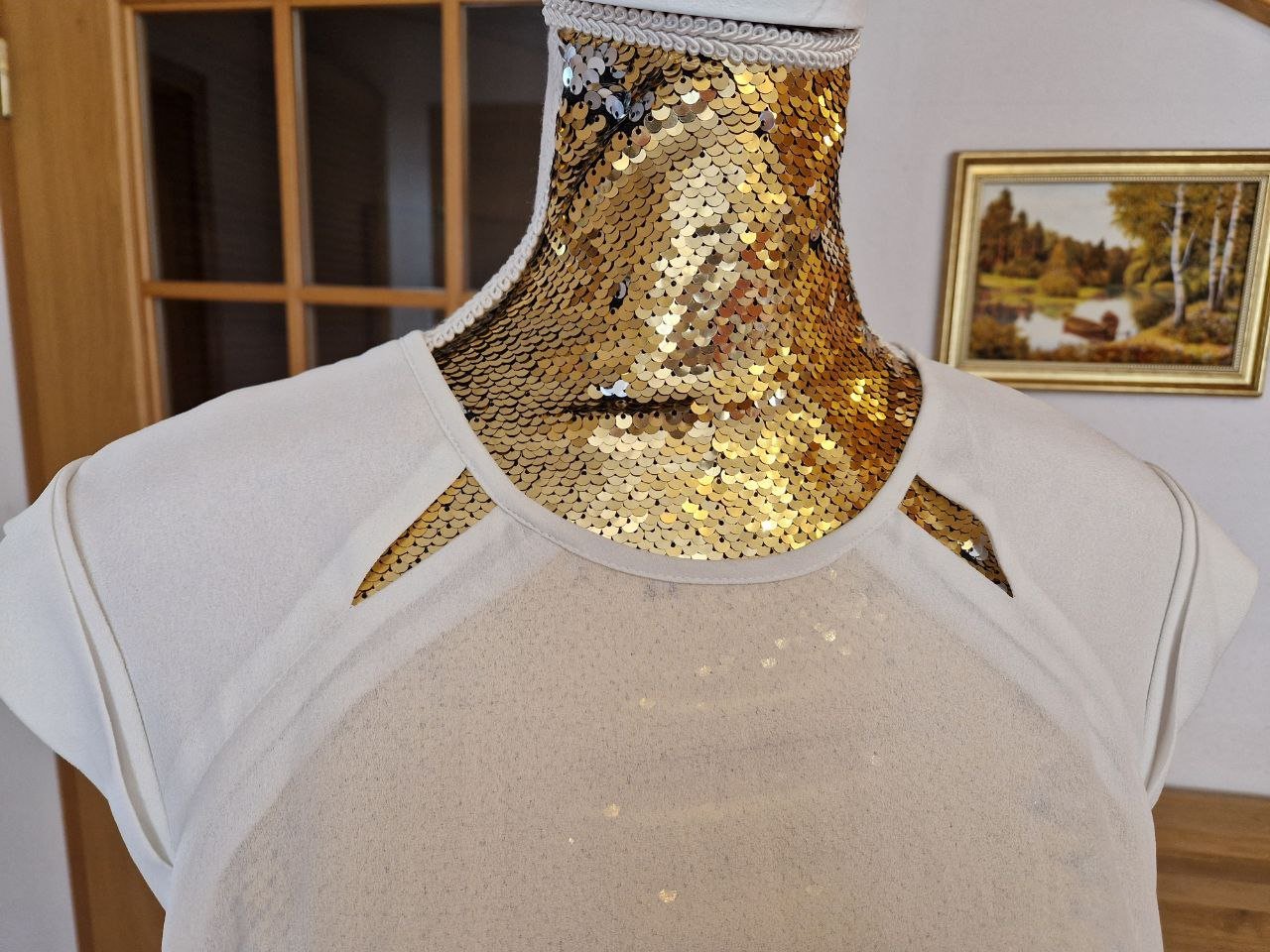 Vero Moda. Bequeme Bluse - T-Shirt . Größe L. Polyester. 