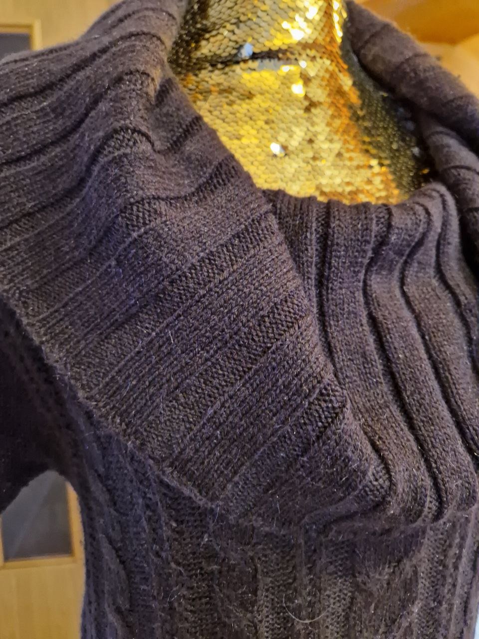 Colours of the World. Warme braune Weste - Tunika - Pulli. Größe M. 