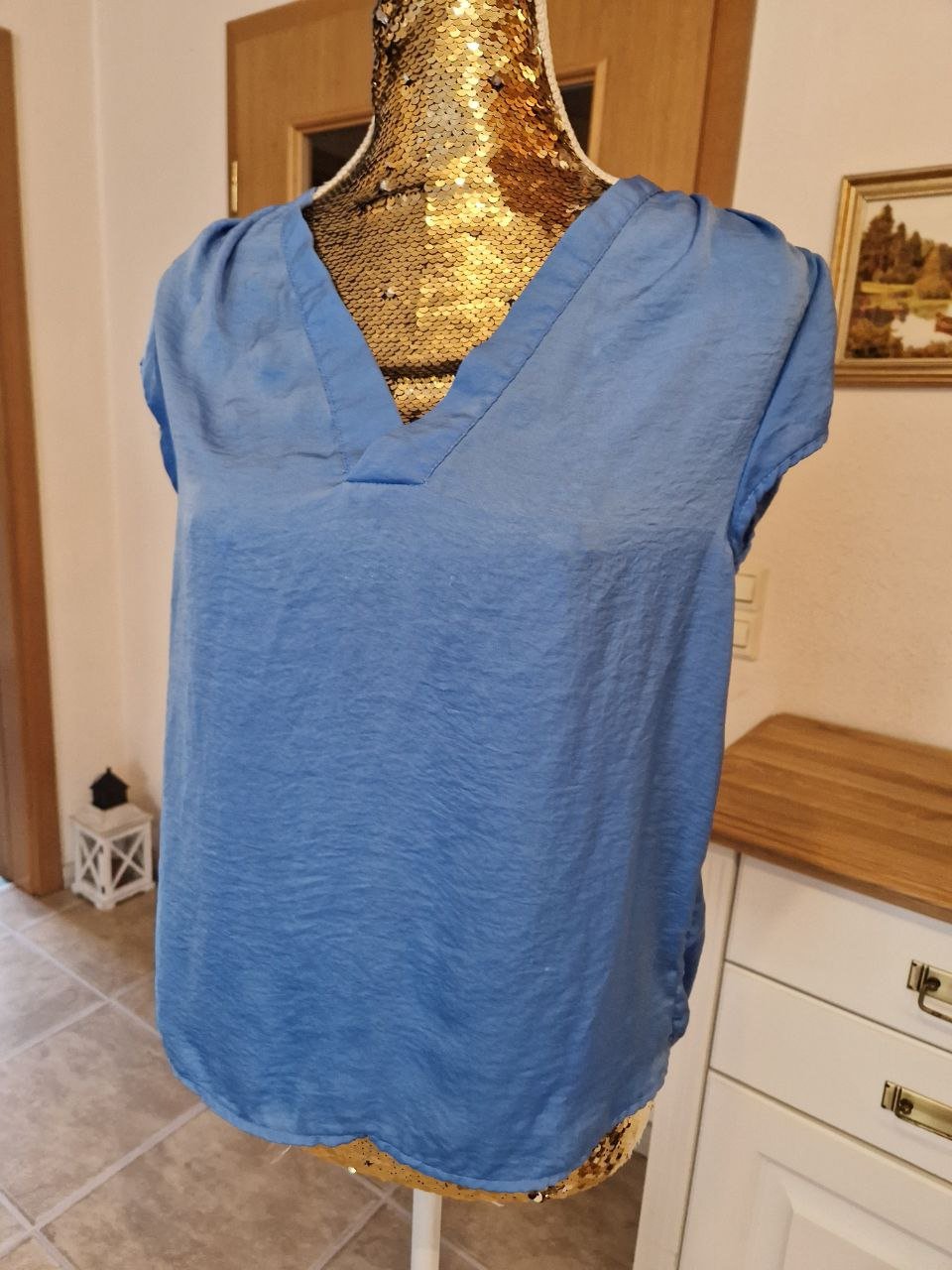 Colloseum. Bluse - Top. Größe M. Seide. 