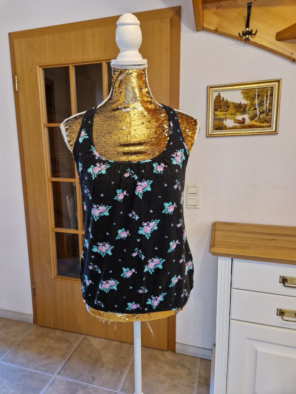 Amisu. Top. Viskose. Größe 38. 