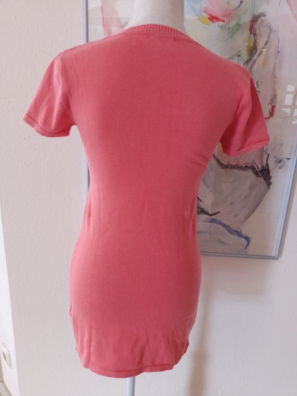 Y.O.U. Elegantes T-Shirt - Bluse. Baumwolle + Polyamid. Größe XS-S