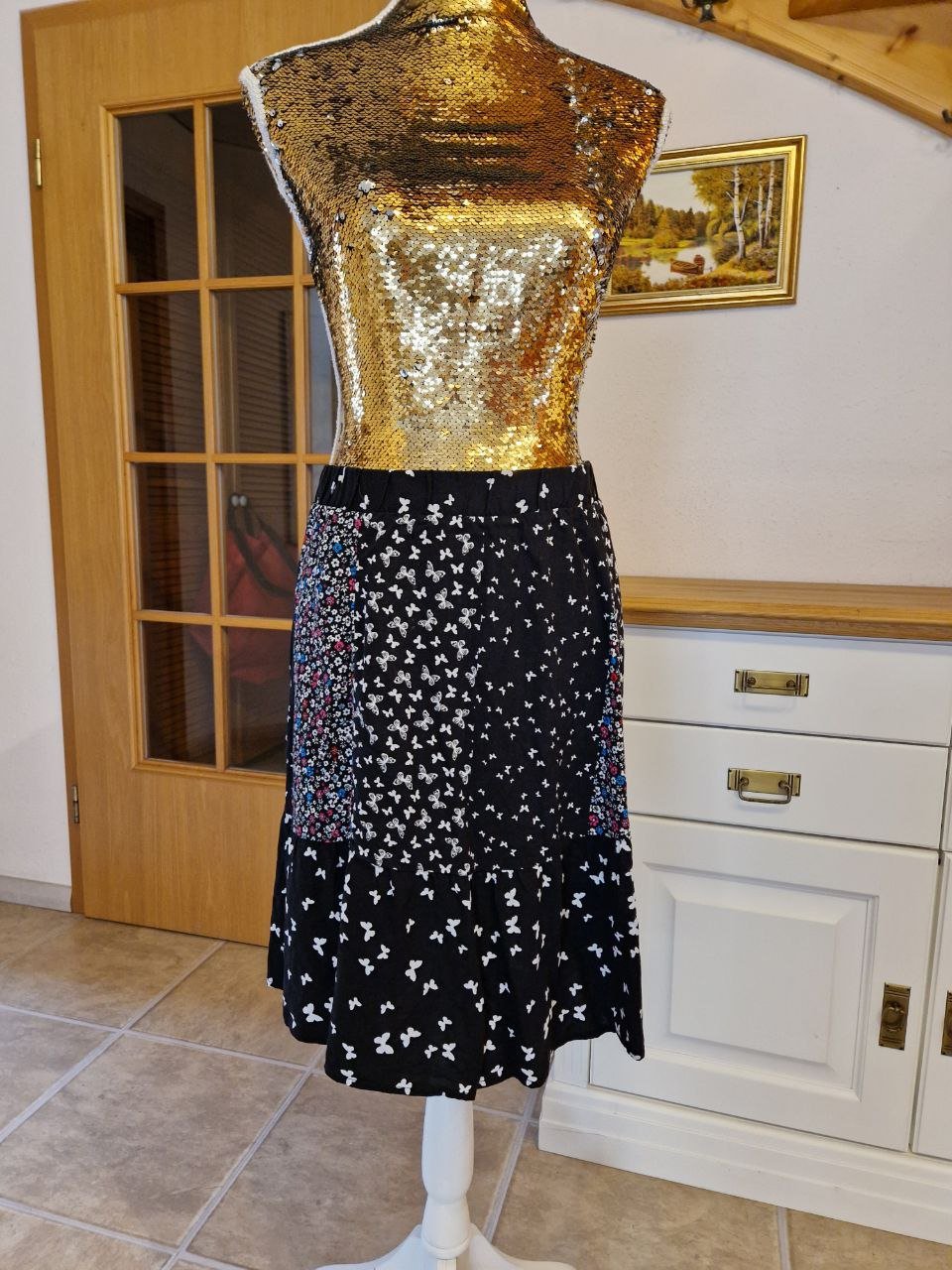 Leichter Sommerrock. Viskose Größe 42. 