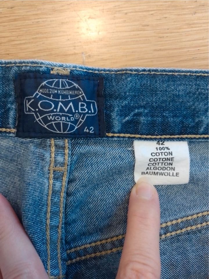 ?.O.W. Stylische Hose, Jeans. 100% Baumwolle. Große 42.