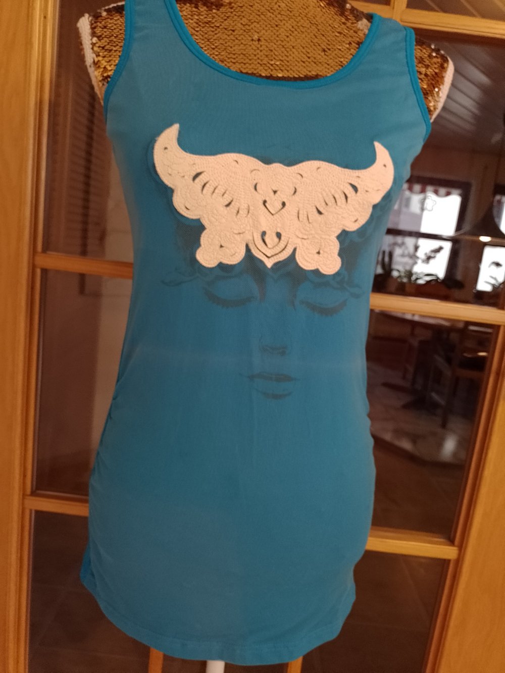  T-Shirt - Bluse - Top. Baumwolle + Polyester Größe S 