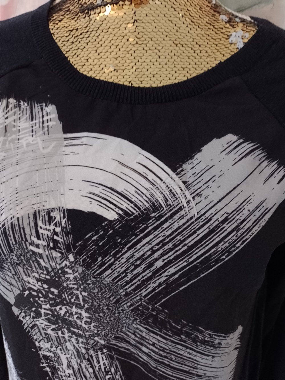 Calvin Klein. Elegantes T-Shirt - Bluse - Tunika. ? Größe XS.