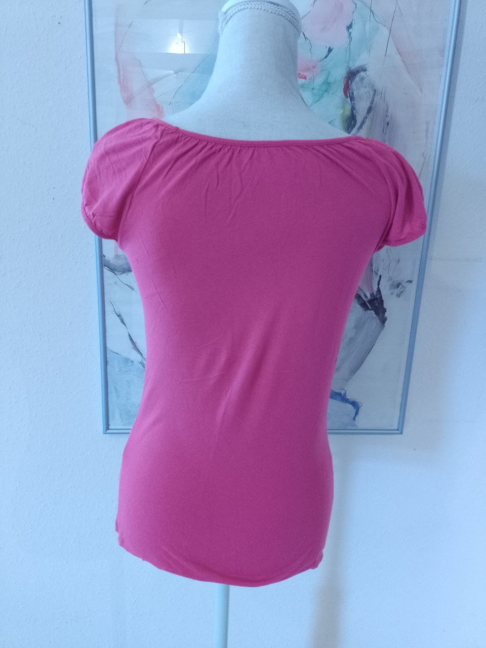 Elegantes T-Shirt - Bluse.  Viskose.  Größe S.