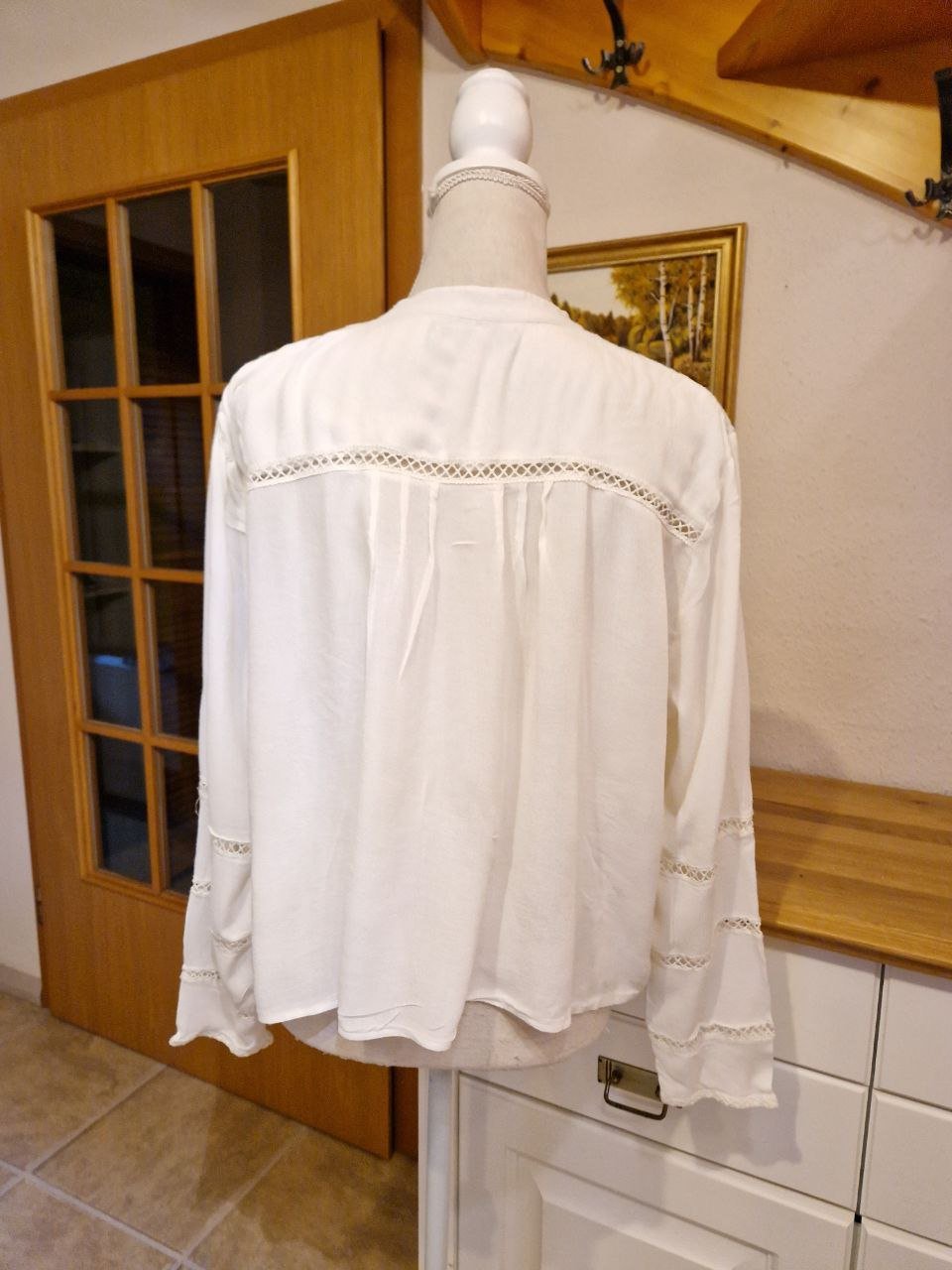 Vila.  Elegante Bluse - Top - Hemd.  Baumwolle.  Größe XXL.