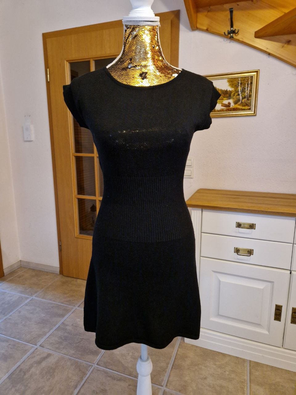 100% Fashion.  Schönes Strickkleid, Sommerkleid, Tunika.   Größe XS-S. 