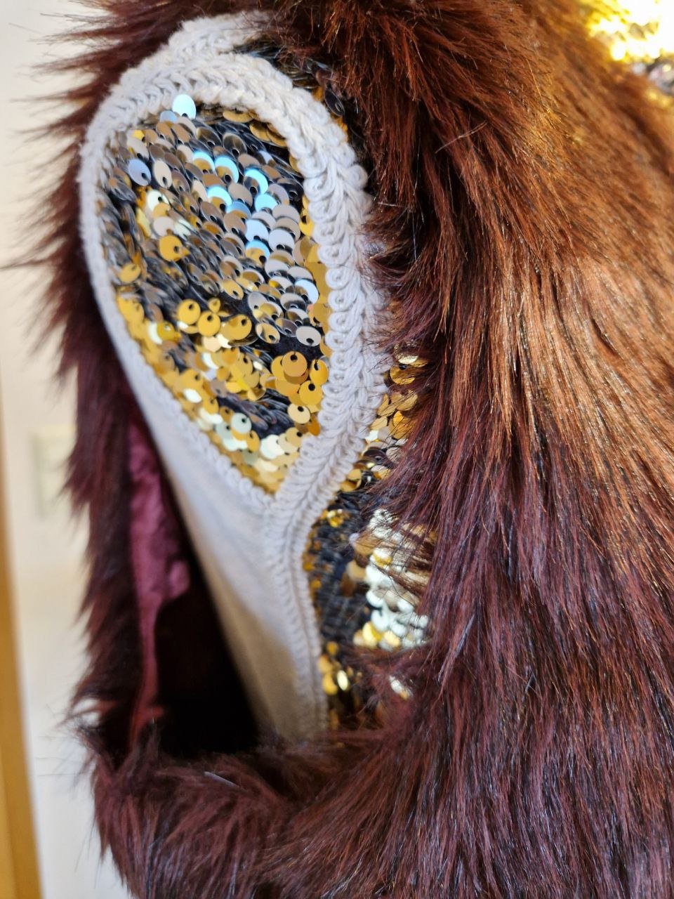 Weste aus Kunstfell.