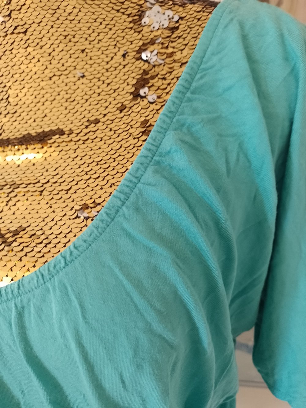 Bequemes T-Shirt - Bluse -Tunika. Viskose + Elastan. Größe L-XL