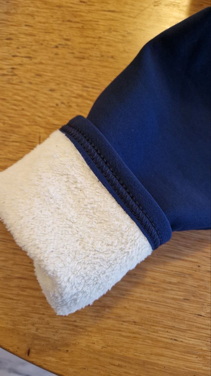 Warme dicke blaue Leggings.  Herbst-Winter.  Größe L. Elastan + Polyester.